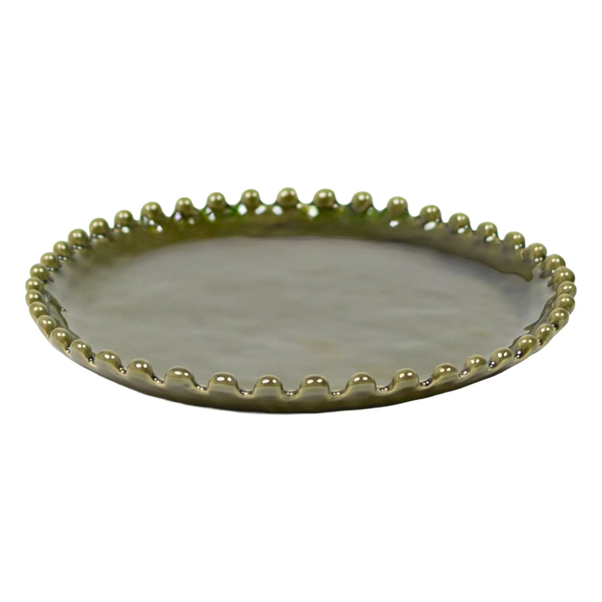 Olsson & Jensen - Eden Dessertteller Ø23 cm - 4er Set | Grün