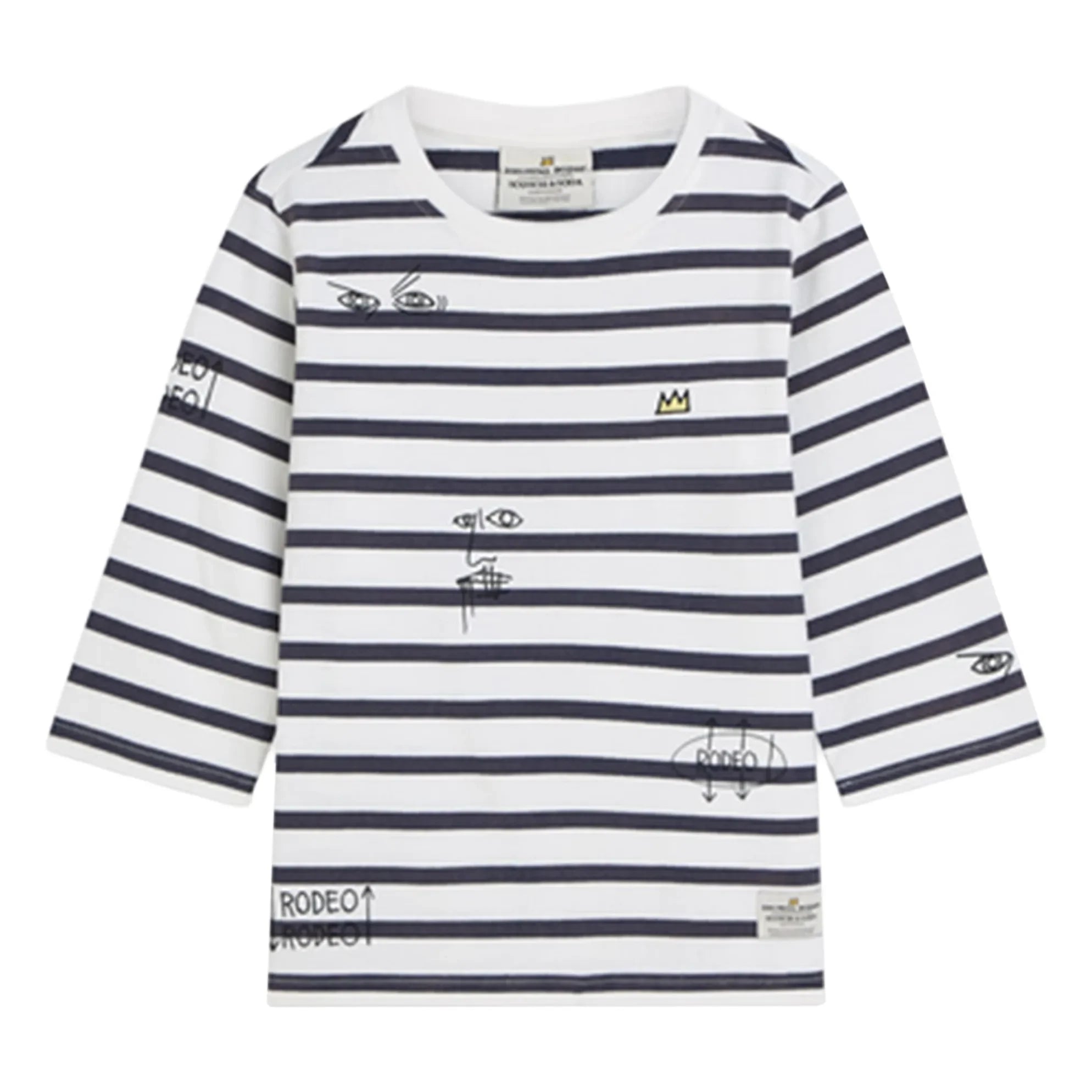 Scotch & Soda - Basquiat Breton Ringelshirt | Marineblau