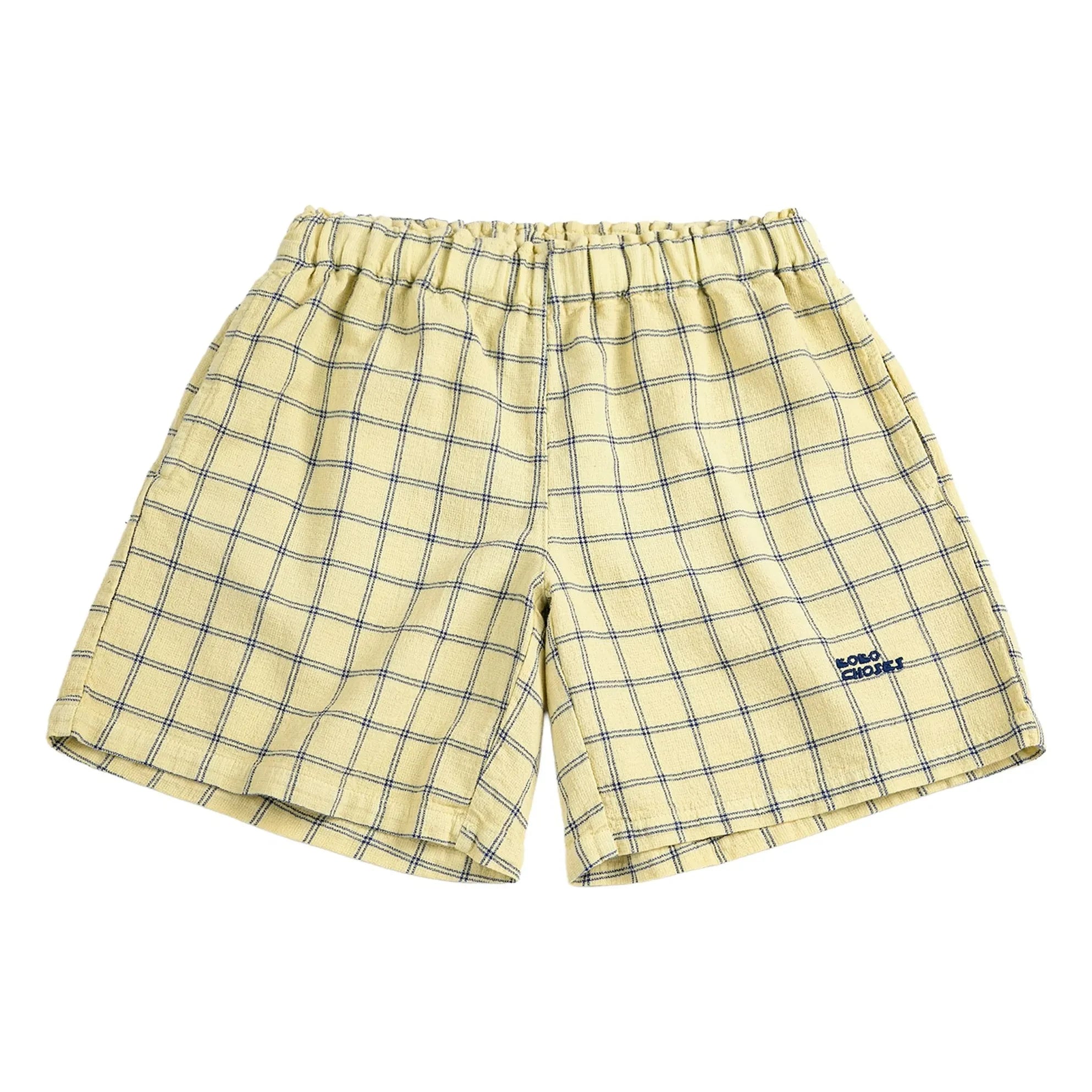 Bobo Choses - Bio-Baumwolle karierte Shorts | Gelb