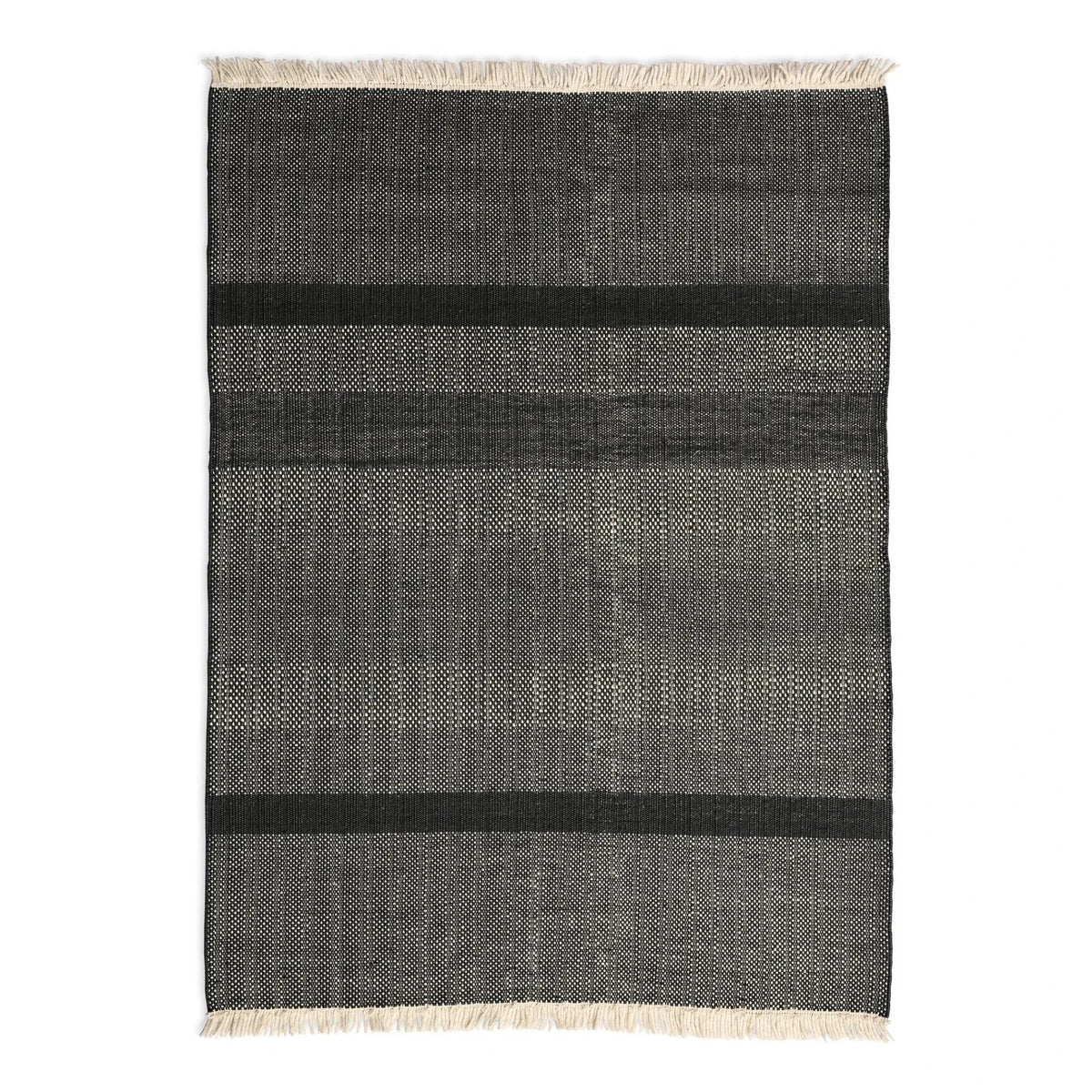 Nanimarquina - Tres Texture Teppich, Elisa Padrón | Schwarz