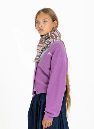 Smallable Kid - Ninon Gestreifter Wollschal | Rosa
