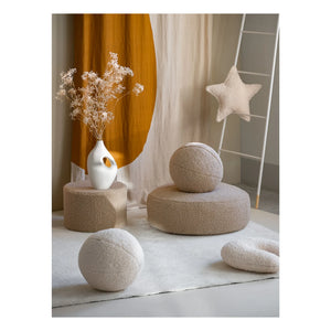 Wigiwama - Teddy-Pouf | Beige