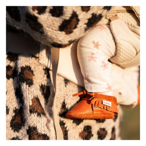 Baobaby - Fransen-Knoten-Hausschuhe | Orange
