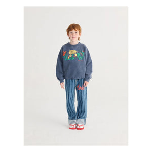 Bobo Choses - Herbalist Bio-Baumwoll-Sweatshirt | Marineblau