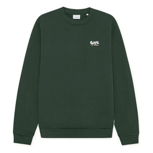 Les Deux - Sweat Café | Dunkelgrün