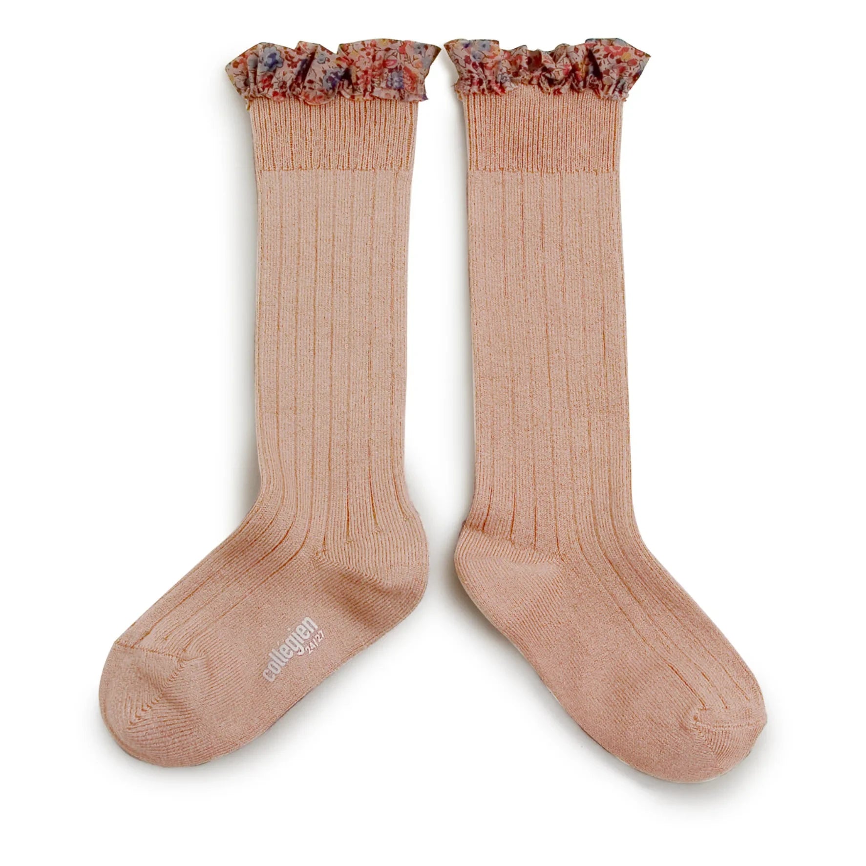 Collégien - Socken Elisabeth | Staubiges Rosa