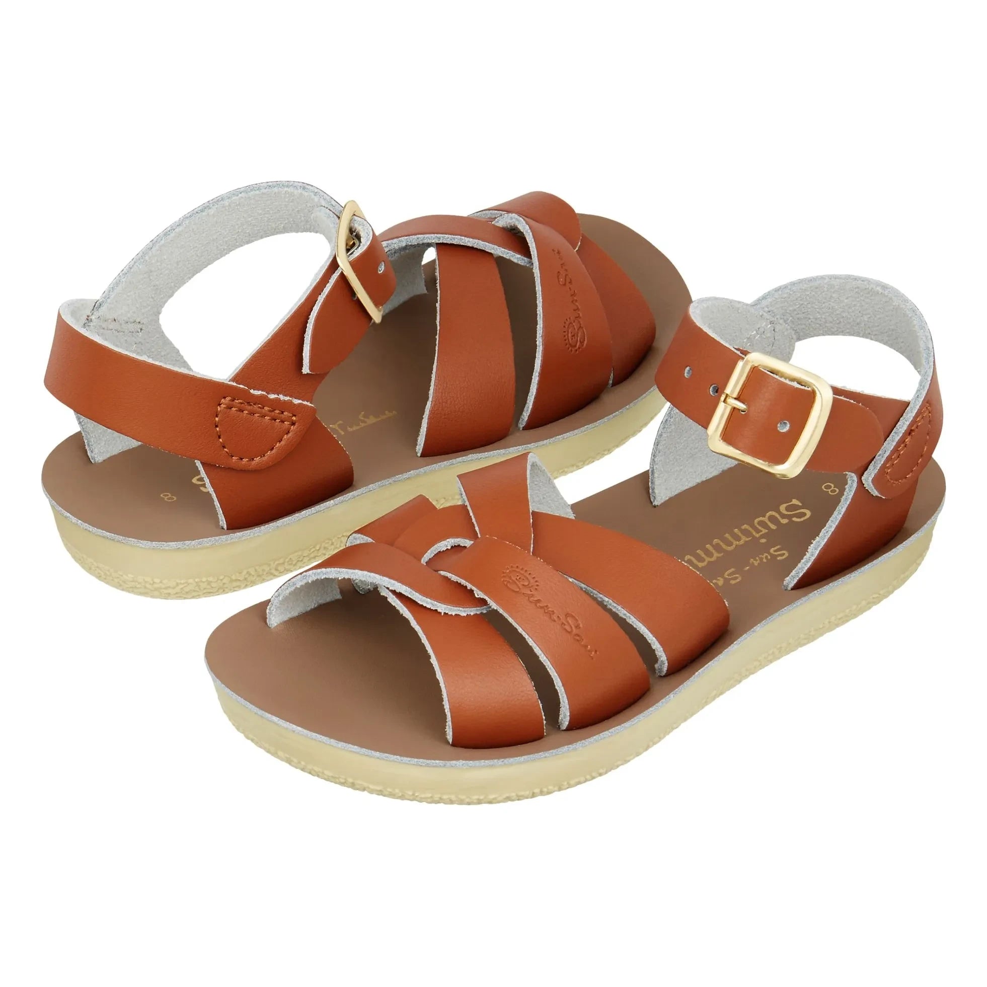 Salt-Water - Wasserdichte Schwimmer-Ledersandalen | Camel