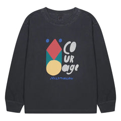 Jelly Mallow - "Courage" T-Shirt | Kohlegrau