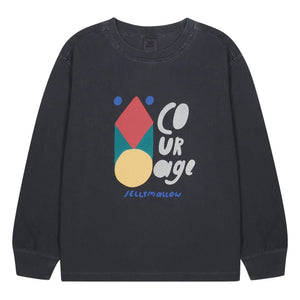Jelly Mallow - "Courage" T-Shirt | Kohlegrau