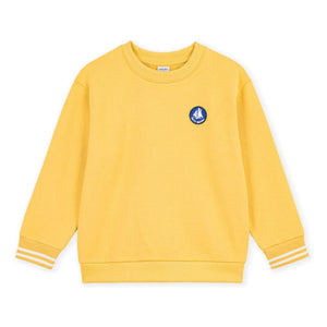 Petit Bateau - Organik pamuklu logolu sweatshirt | Sarı