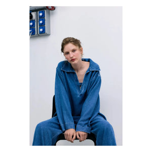 die neue Gesellschaft - Jean Tencel | Jeansblau