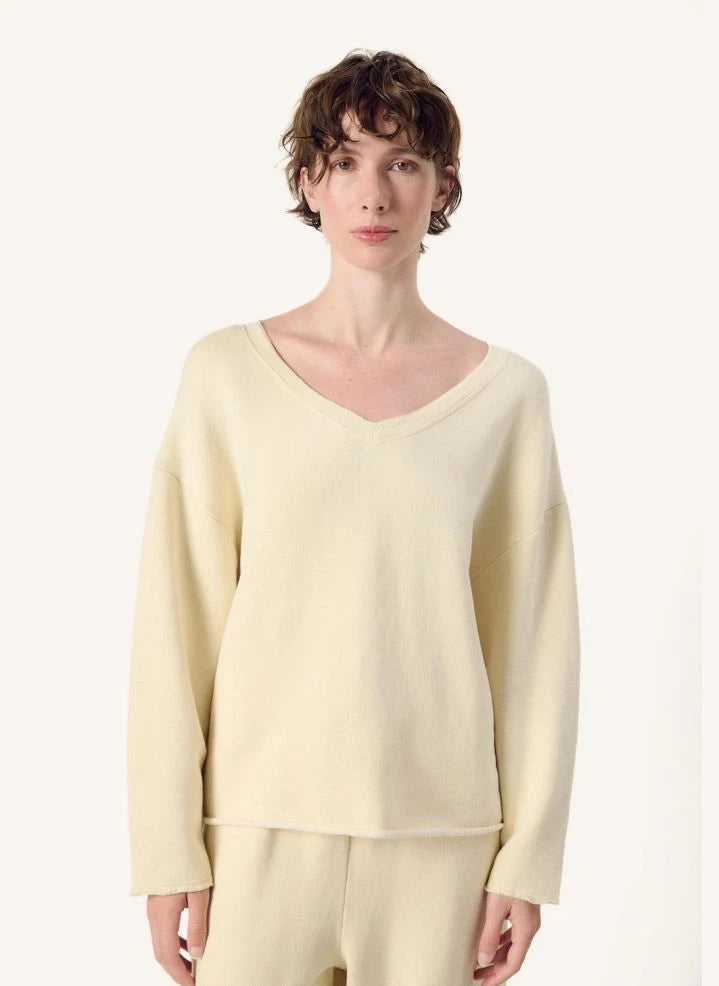 American Vintage - Nishtown Baumwoll Sweatshirt | Creme