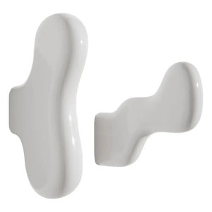 Petite friture - Klump Keramik-Kleiderhaken - 2er-Set | Weiß