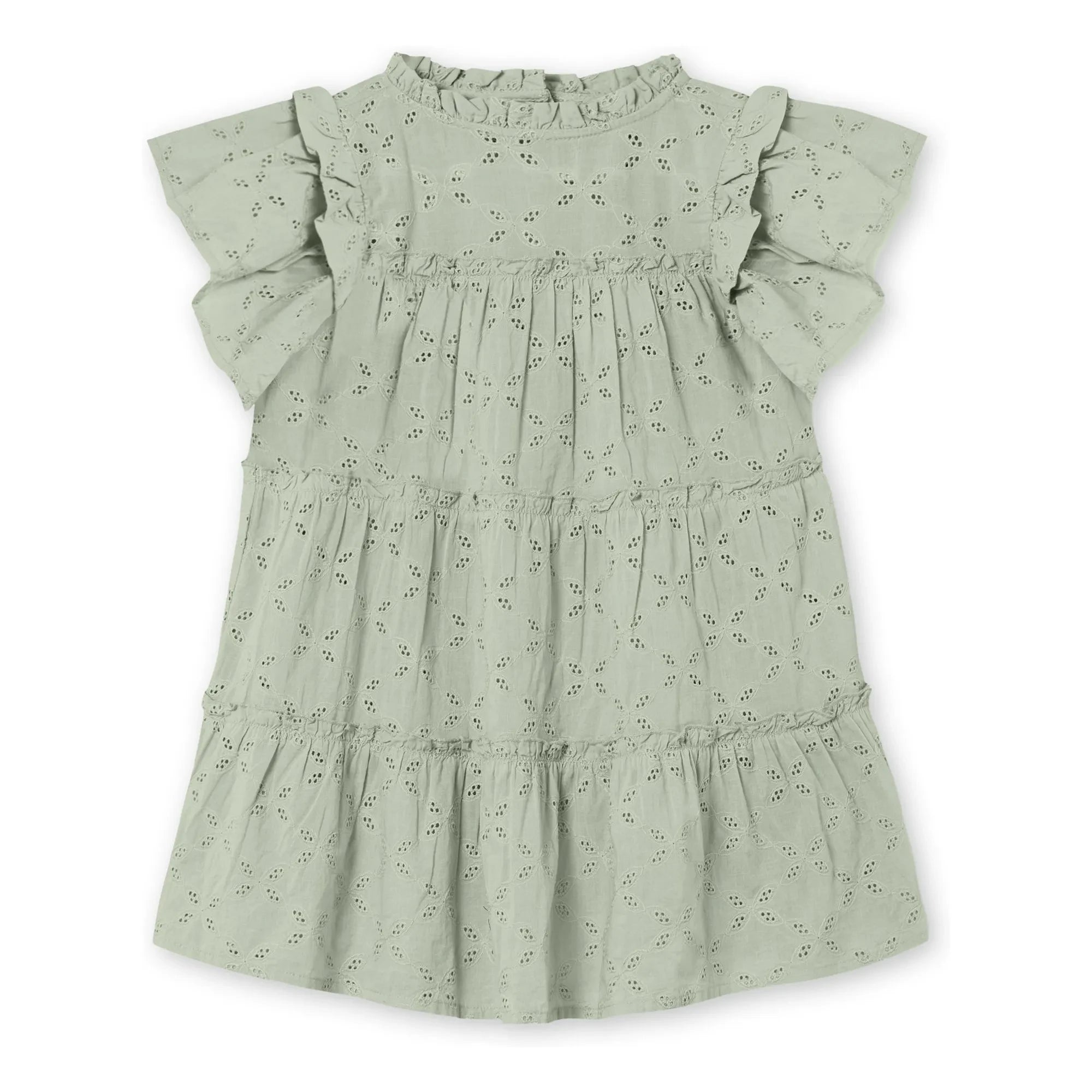 Fliink - Harper Besticktes Kleid | Hellgrau