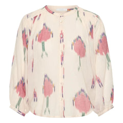 By Bar - Becky Ikat Bio-Baumwollbluse | Weiß