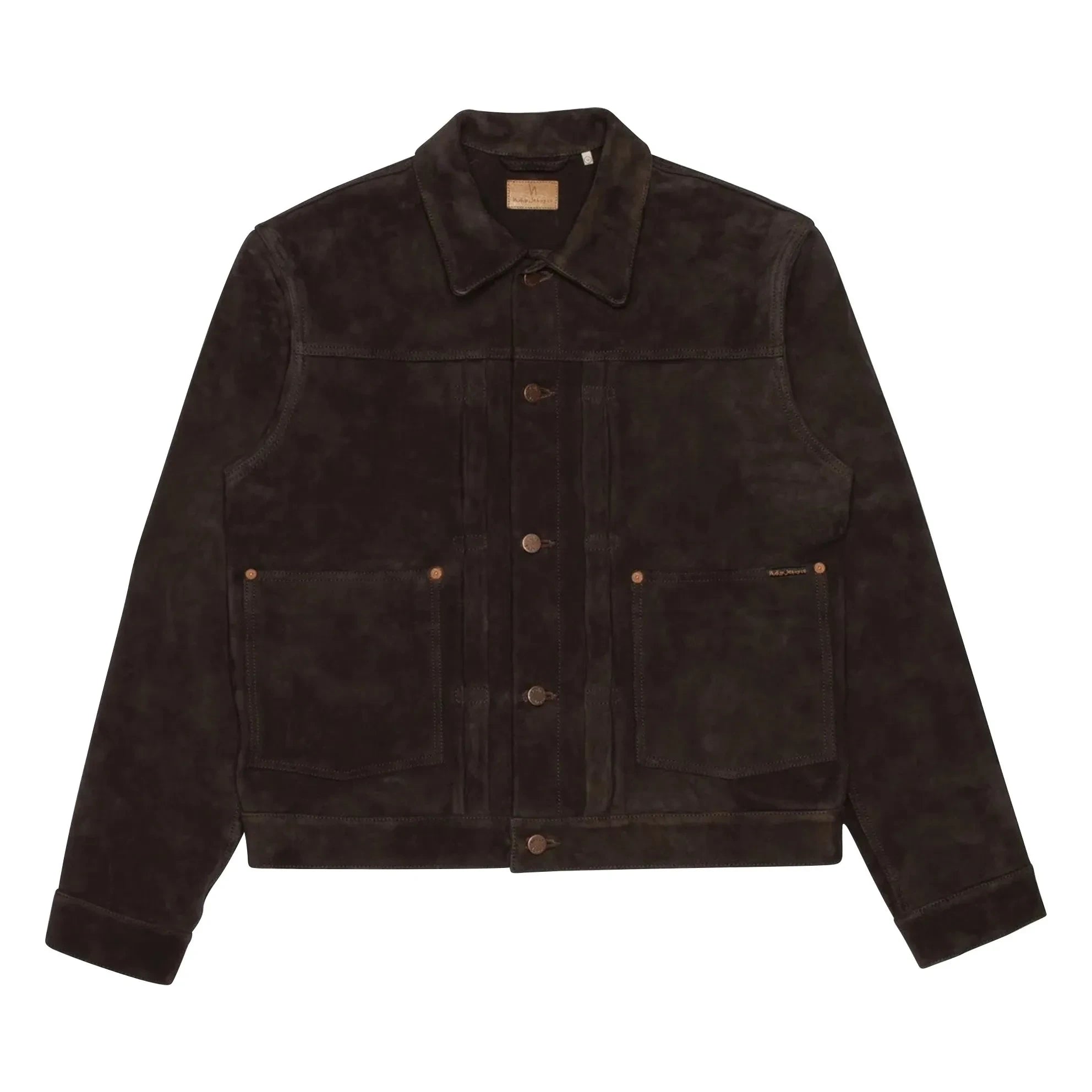 Nudie Jeans - Dante II Wildlederjacke | Dunkelbraun