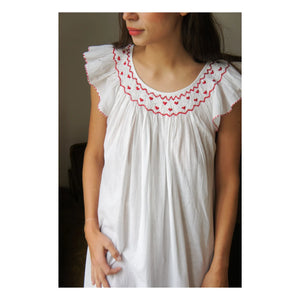 Scarlette Ateliers - Dona Besticktes Nachthemd | Rot