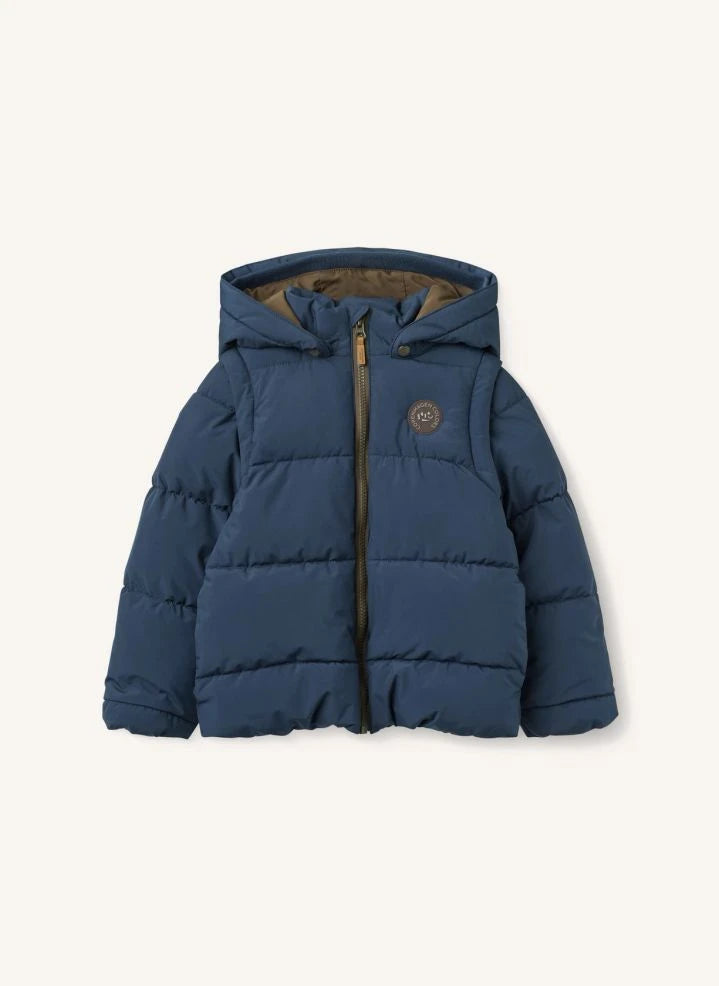 Copenhagen Colors - 2-in-1 Daunenjacke mit abnehmbaren Ärmeln | Marineblau