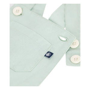 Petit Bateau - Leinen Kurzer Overall | Salbei