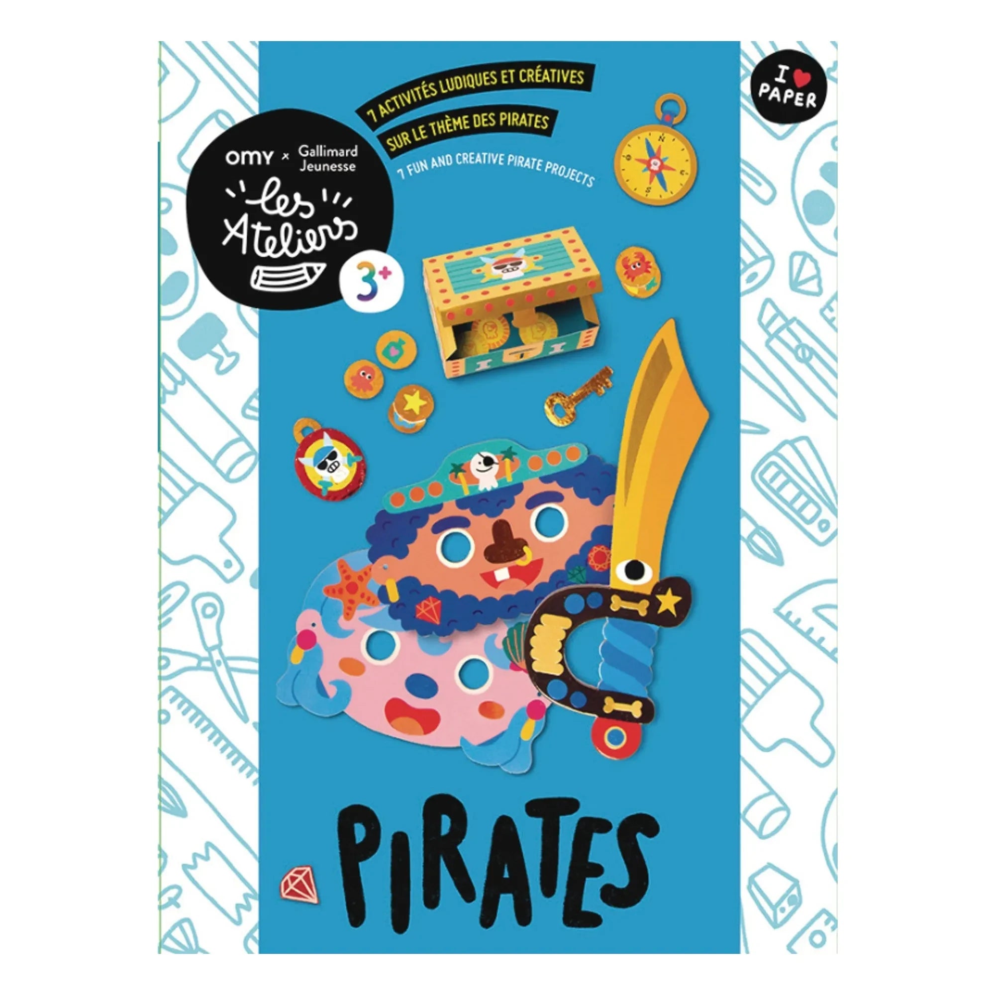 Omy x Gallimard Jeunesse - Piraten-Multifunktions-Aktivitätsset