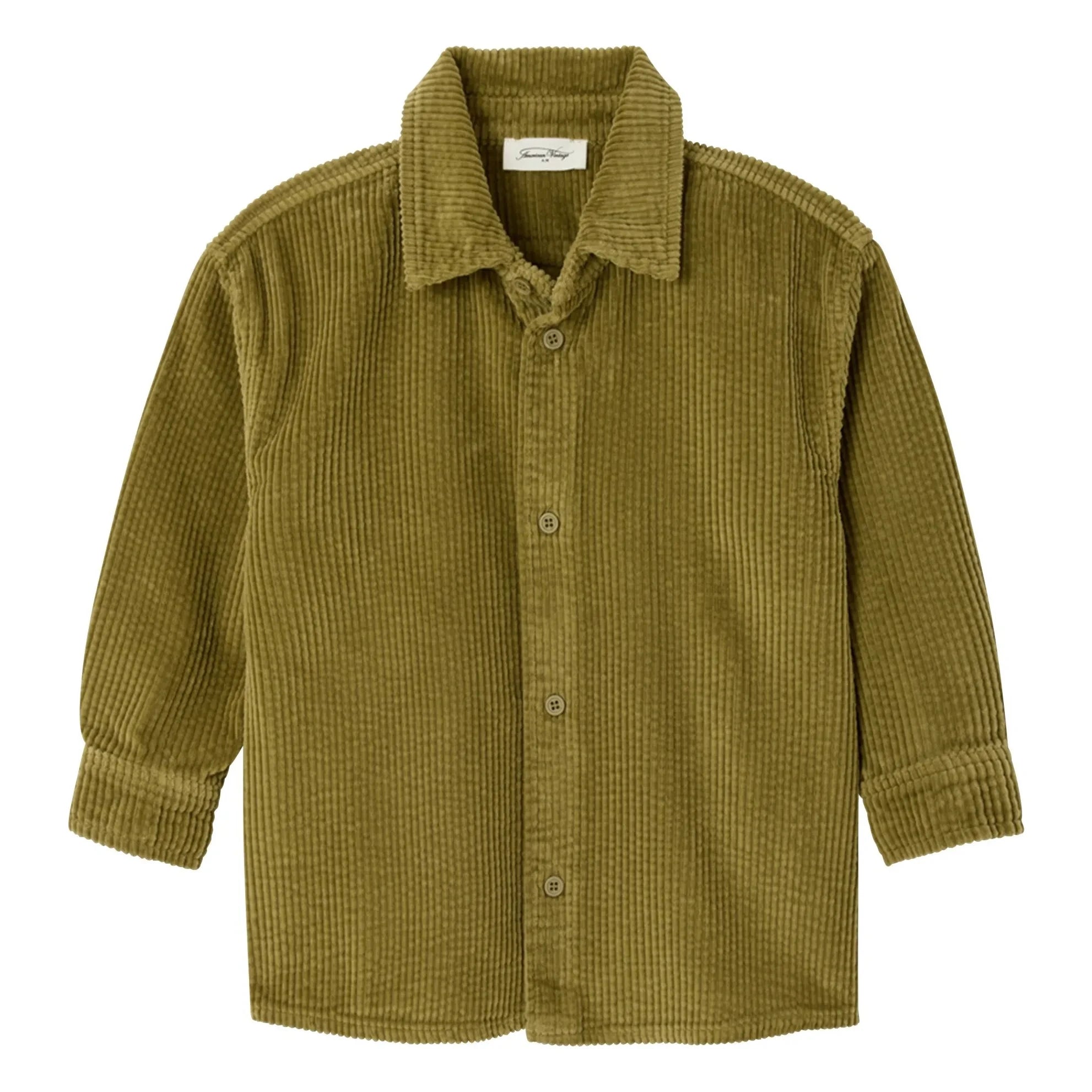 American Vintage - Padow Cordhemd aus Bio-Baumwolle | Hell Khaki