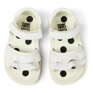 Camper - Bicho Baby Rüschen-Sandalen | Weiß