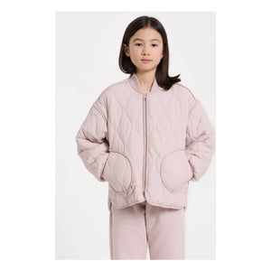 Smallable Kid - Wattierte Woll-Bomberjacke | Blassrosa