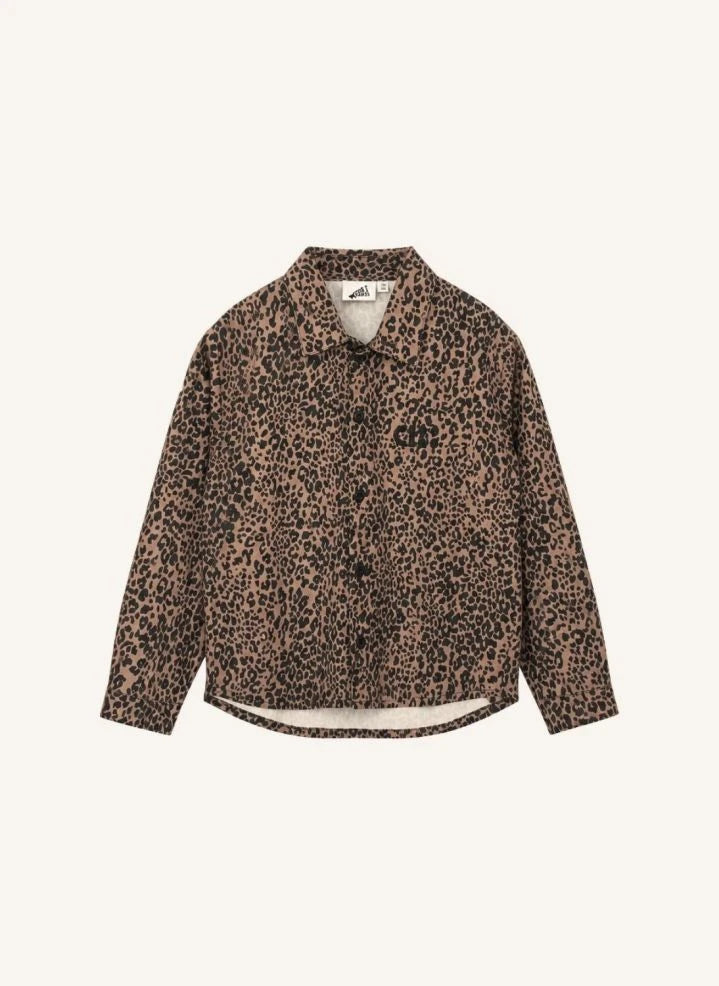 Cos I Said So - Overshirt mit Leoparden-Logo | Braun