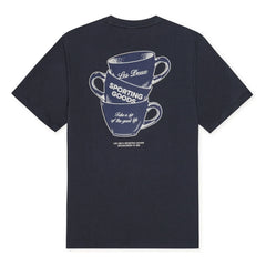 Les Deux - Ben Artist Baumwoll T-Shirt | Dunkelblau