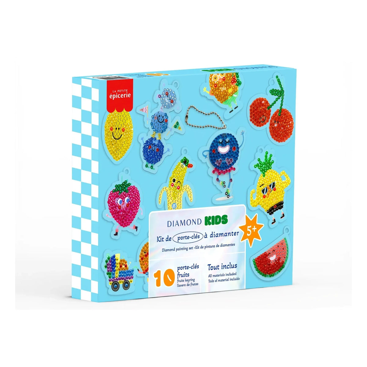 La Petite Épicerie - Diamantmalerei-Set für Kinder - Schlüsselanhänger