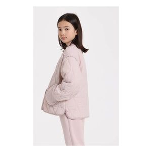 Smallable Kid - Wattierte Woll-Bomberjacke | Blassrosa