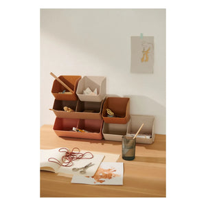Liewood - Rosmarin Aufbewahrungsbox für den Tisch - 2er Set | Sand