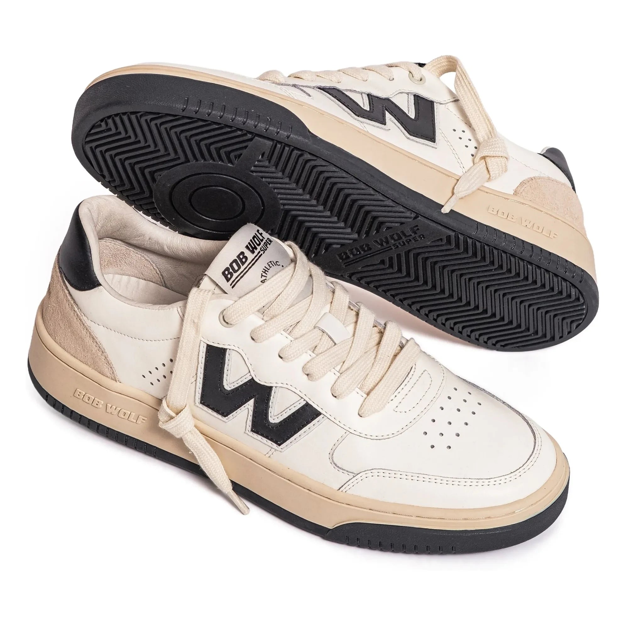 Bob Wolf - Legacy Deri ve Süet Sneakers | Siyah