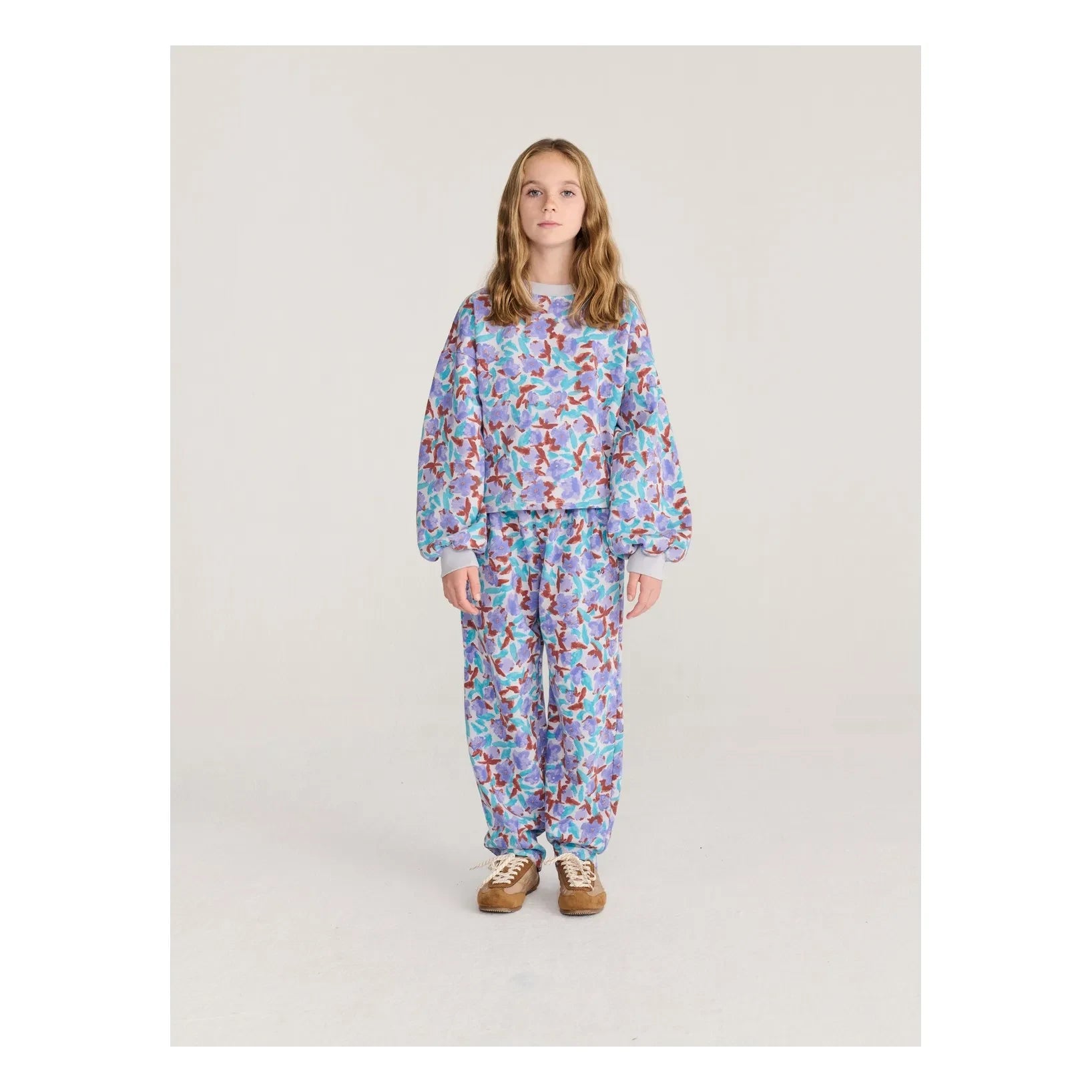 Bobo Choses – Jogginghose aus Bio-Baumwolle mit Blumenmuster | Lavendel