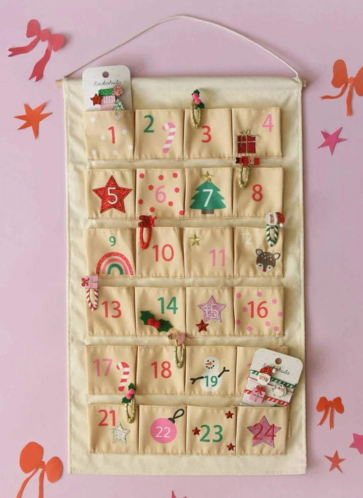 Rockahula Kids - Wiederverwendbarer Weihnachts-Adventskalender | Beige