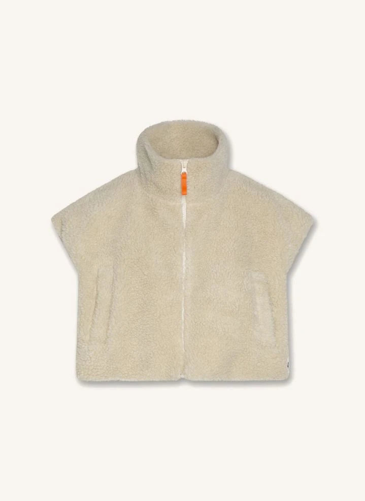 AO76 - Seilah Ärmellose Jacke | Creme