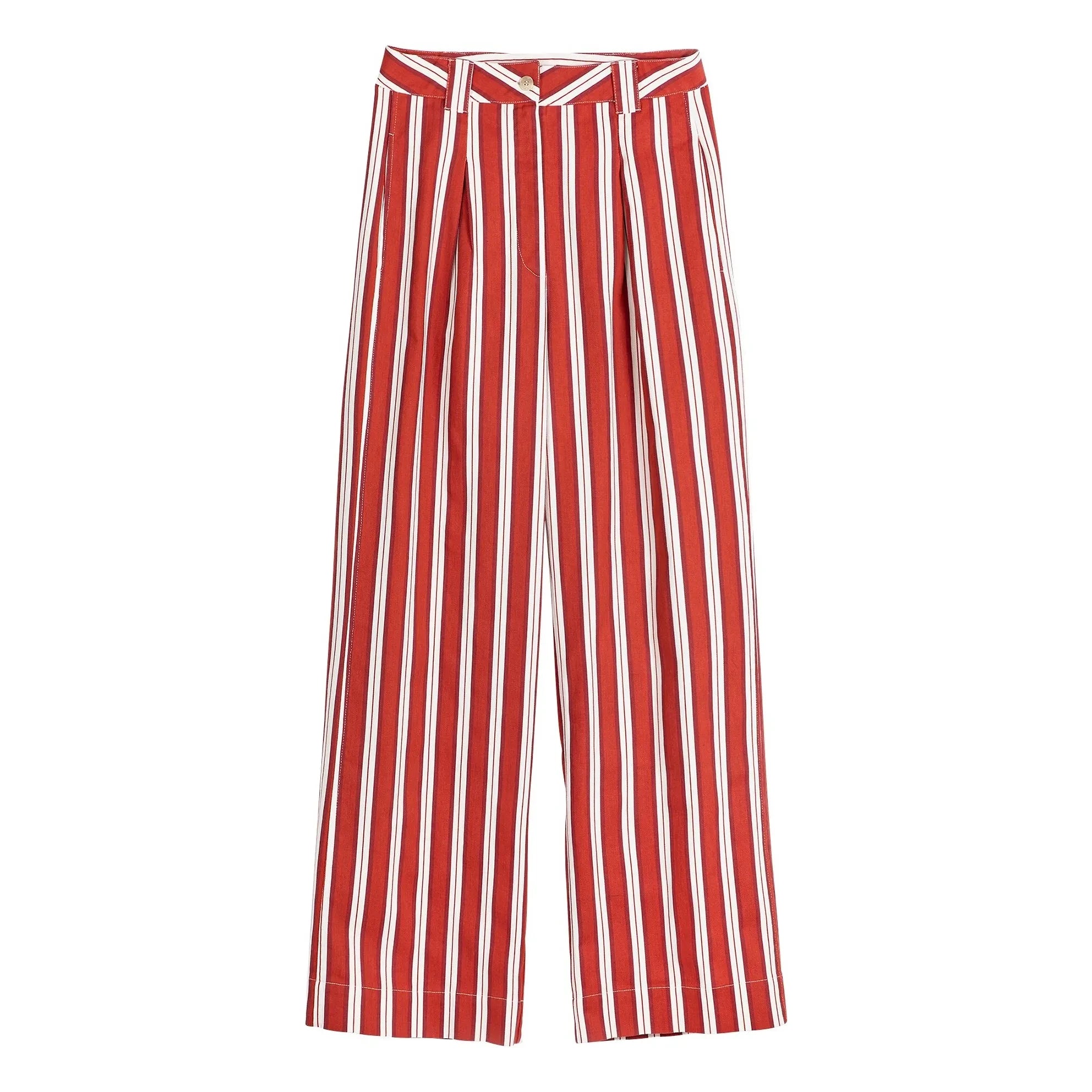 Bobo Choses - Gestreifte Baumwollhose | Rot