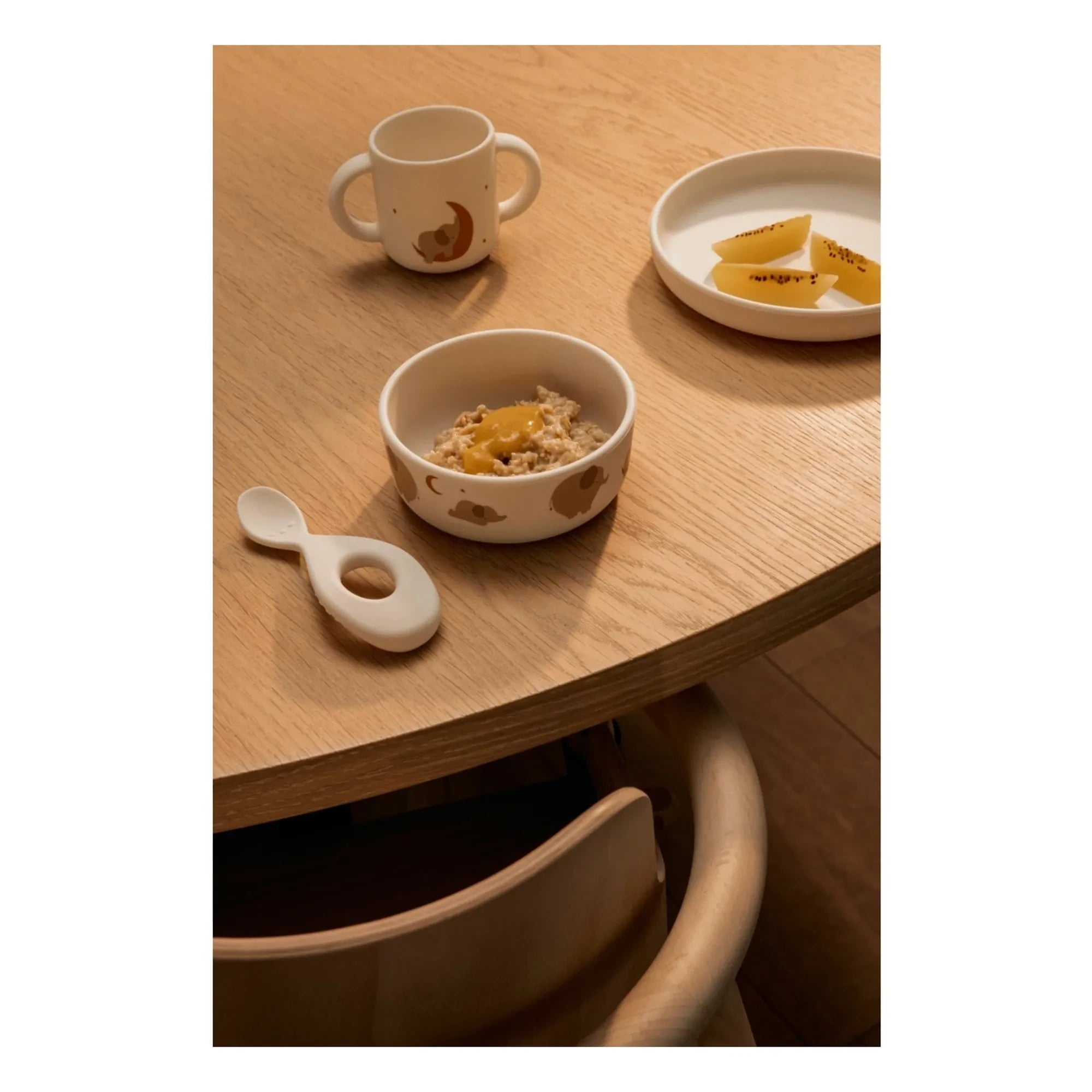 Liewood - VIVI Silikon Essgeschirr - 4er-Set | Elephant/Creme de la creme