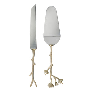 Doing Goods - Ava Blossom Dessertbesteck-Set - 2-teilig | Gold