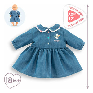 Corolle - Ein Wochenende in Paris Kleid für 30 cm Puppe | Jeansblau