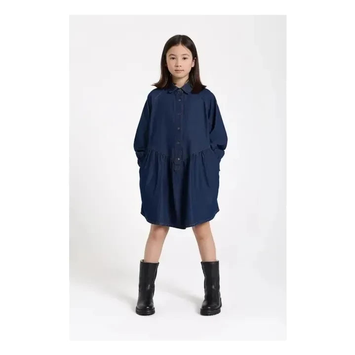 Finger in the nose - Denim Shift Kleid | Denim brut
