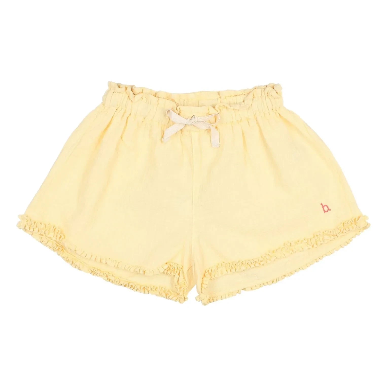 Búho - Rüschenshorts aus Bio-Baumwolle | Gelb