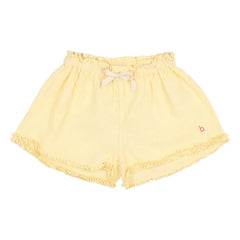 Búho - Rüschenshorts aus Bio-Baumwolle | Gelb