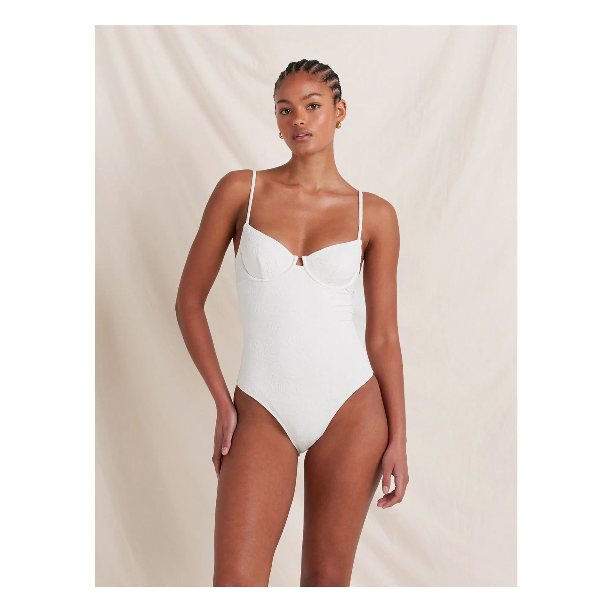 Peony – Quintessential Recycled Fiber 1-Teiliger Jersey | Weiß