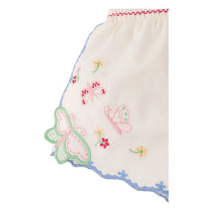Gingersnaps - Jisoo Bestickte Baby Shorts | Weiß