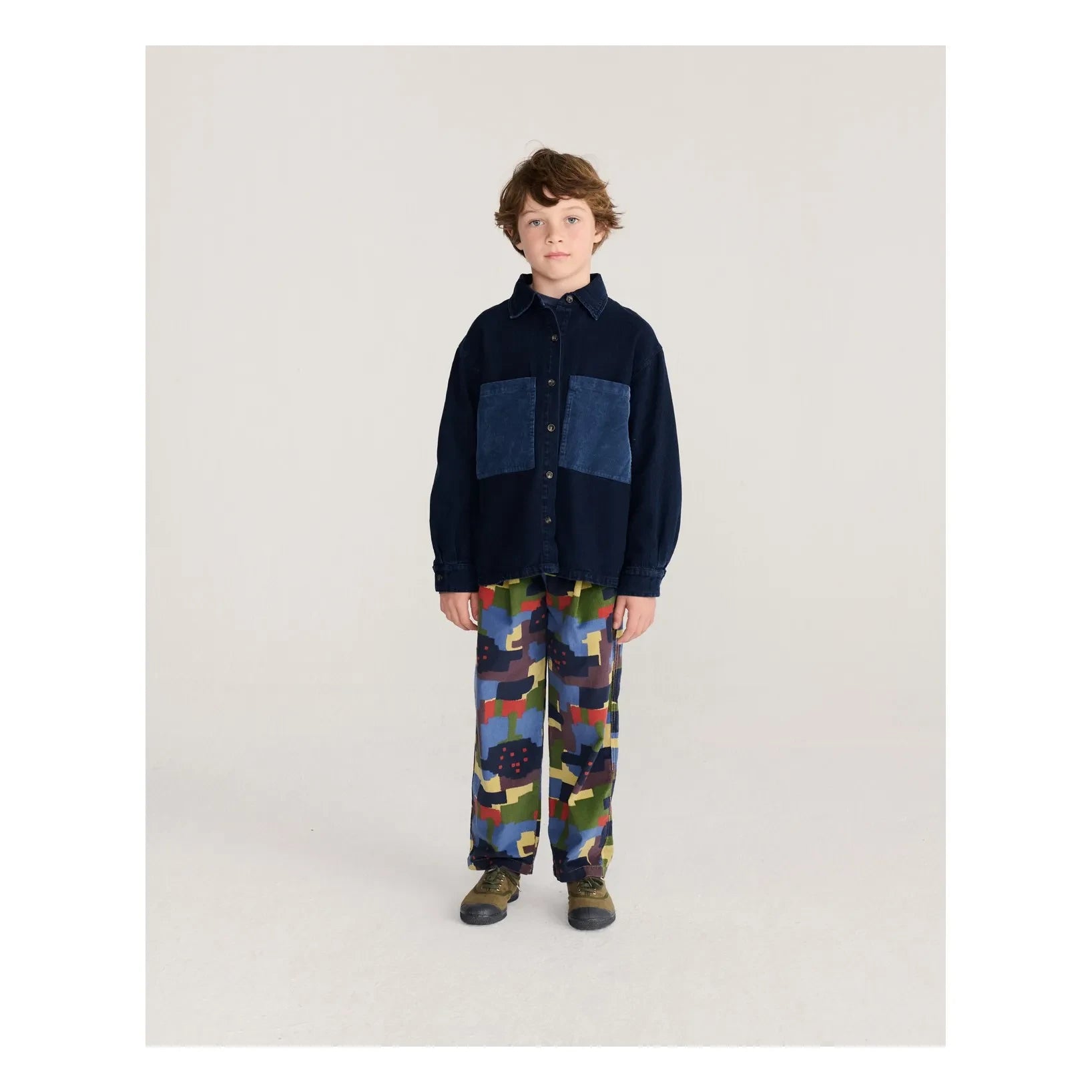 Bobo Choses – Denimhemd aus recycelter Baumwolle | Dunkelblau
