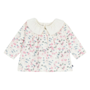 Petit Bateau - Bluse aus Bio-Baumwolle | Ecru