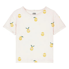 Studio Bohème - Essential T-Shirt Zitronen Bio-Baumwolle Schwamm | Ecru