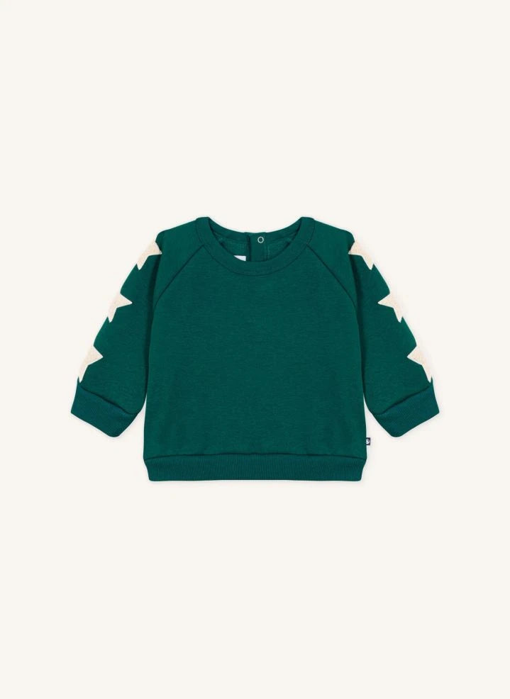 Petit Bateau - Baby Stars Sweat | Grün