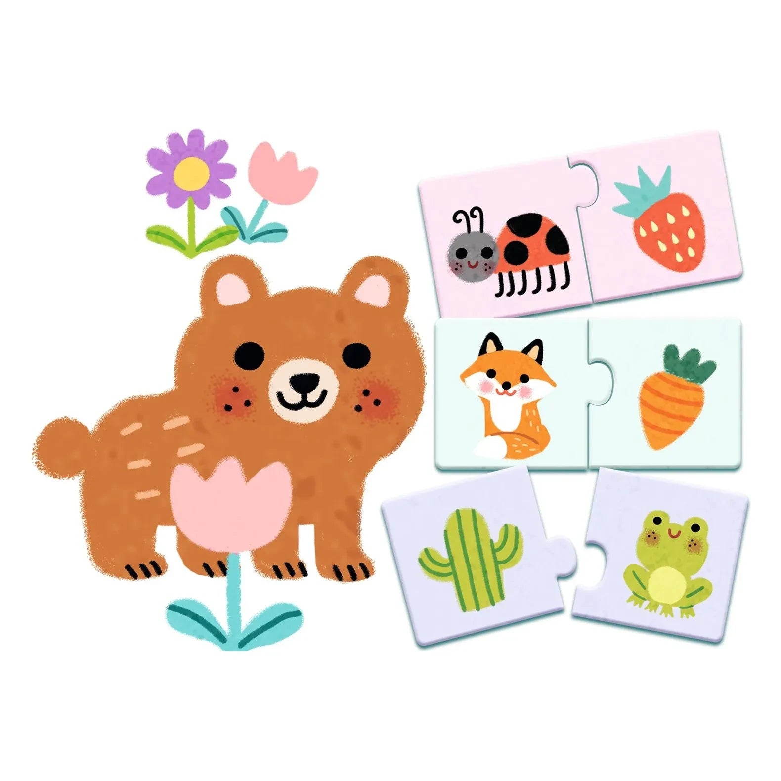 Djeco - Farben Duo-Puzzle